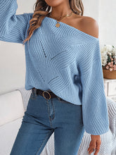 Load image into Gallery viewer, Openwork Long Sleeve Sweater