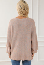 Load image into Gallery viewer, Round Neck Drop Shoulder Sweater