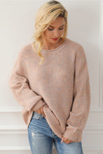 Load image into Gallery viewer, Round Neck Drop Shoulder Sweater