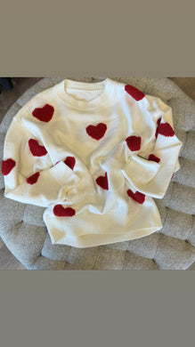 Valentine’s crochet heart sweater