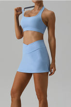 Load image into Gallery viewer, Halter Neck Tank and Slit Skirt Active Set