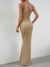 Load image into Gallery viewer, Straight Neck Sleeveless Maxi Dress