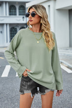 Load image into Gallery viewer, Round Neck Dropped Shoulder Sweater