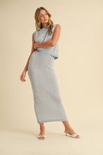 Load image into Gallery viewer, SWEATER SLEEVELESS TOP AND MAXI PENCIL SKIRT SET