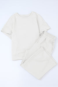 Short Sleeve Top and Pants Set