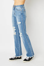 Load image into Gallery viewer, Judy Blue Full Size Distressed Raw Hem Bootcut Jeans