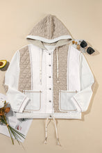 Load image into Gallery viewer, Drawstring Color Block Long Sleeve Jacket