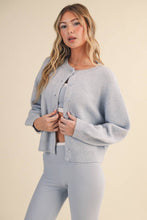 Load image into Gallery viewer, Knit Button Up Cardigan Sweater