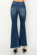 Load image into Gallery viewer, RISEN Full Size High Rise Side Shadow Seam Detail Slit Flare Jeans