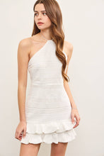 Load image into Gallery viewer, RUFFLE TIERED CROCHET HALTER DRESS: KELLY GREEN / M