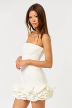 Load image into Gallery viewer, Puffy Ruffled Tube Mini Dress with Lining Short Ins: Pink / M