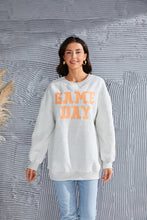 Load image into Gallery viewer, GAME DAY Long Sleeve Round Neck Sweatshirt