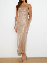 Load image into Gallery viewer, Sequin Cutout Tube Dress