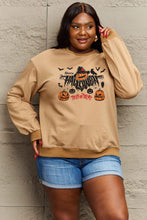 Load image into Gallery viewer, Simply Love Full Size HAPPY HALLOWEEN TRICK OR TREAT Graphic Sweatshirt