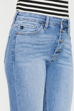 Load image into Gallery viewer, Kancan Distressed Cat&#39;s Whiskers Button Fly Jeans