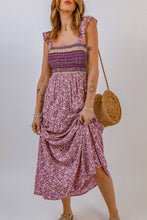 Load image into Gallery viewer, Floral Square Neck Maxi Dress