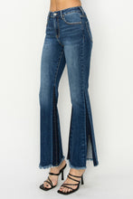 Load image into Gallery viewer, RISEN Full Size High Rise Side Shadow Seam Detail Slit Flare Jeans