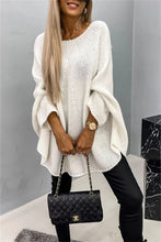 Load image into Gallery viewer, Round Neck Batwing Sleeve Sweater