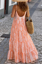 Load image into Gallery viewer, Printed Scoop Neck Maxi Cami Dress