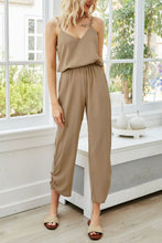 Load image into Gallery viewer, V-Neck Spaghetti Strap Sleeveless Jumpsuit