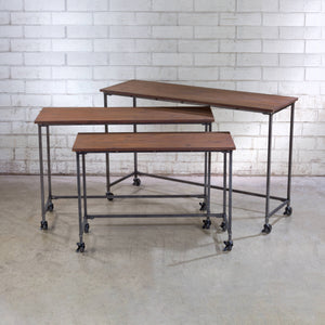 Nesting Display Tables (Set of 3): White