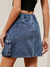 Load image into Gallery viewer, High Waist Denim Skirt