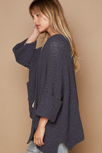 Load image into Gallery viewer, POL Open Front Sweater Cardigan with Pockets