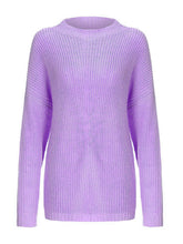 Load image into Gallery viewer, Round Neck Drop Shoulder Sweater