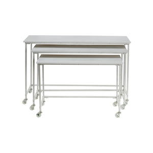 Nesting Display Tables (Set of 3): White