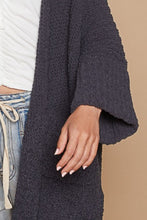 Load image into Gallery viewer, POL Open Front Sweater Cardigan with Pockets