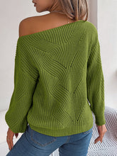 Load image into Gallery viewer, Openwork Long Sleeve Sweater