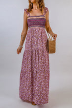 Load image into Gallery viewer, Floral Square Neck Maxi Dress