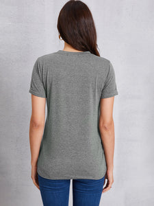 Round Neck Short Sleeve T-Shirt