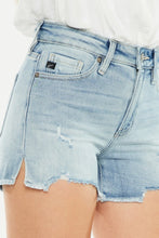 Load image into Gallery viewer, Kancan High Rise Side Slit Denim Shorts