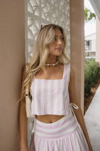 Load image into Gallery viewer, STRIPED MIDI A-LINE VACATION SKIRT SET