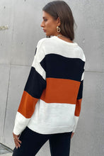 Load image into Gallery viewer, Perfee Longing For Fall Color Block Sweater