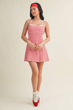 Load image into Gallery viewer, Gingham Print Double Layered Dress