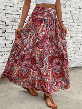 Load image into Gallery viewer, Printed Elastic Waist Maxi Skirt