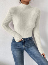 Load image into Gallery viewer, Ribbed Turtleneck Long Sleeve Sweater