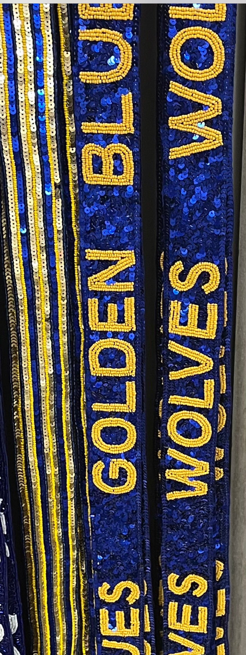 Gold Blues Purse Strap