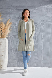 Open Front Long Sleeve Cardigan