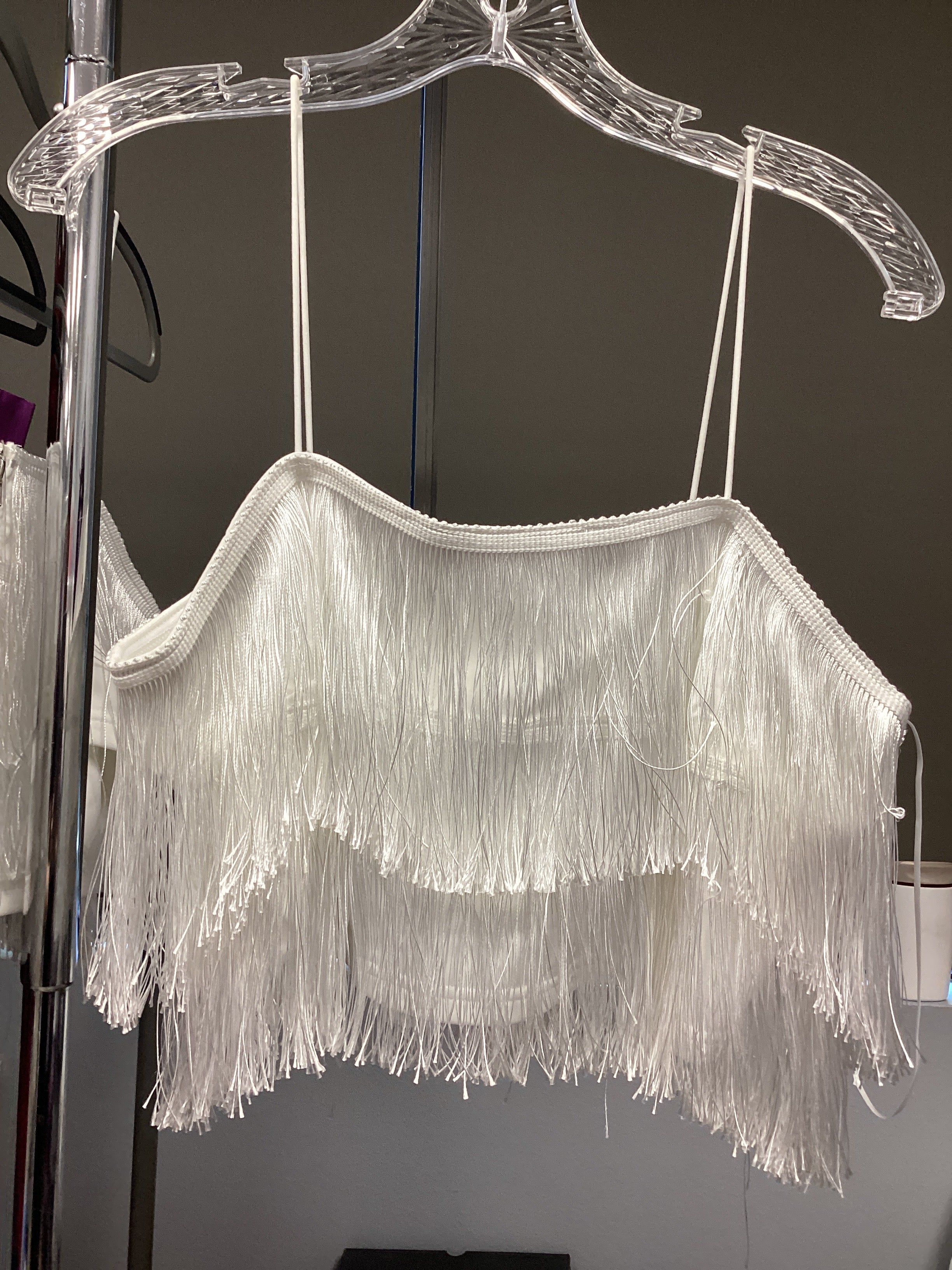 *SALE* Fringe top ( white)