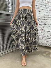 Load image into Gallery viewer, Printed Elastic Waist Maxi Skirt