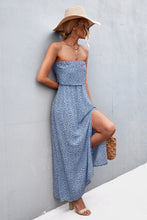 Load image into Gallery viewer, Strapless Split Maxi Dress