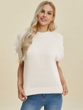 Load image into Gallery viewer, Double Take Full Size Mock Neck Short Sleeve Sweater