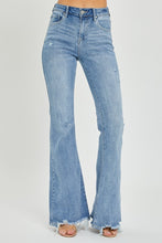 Load image into Gallery viewer, Risen Full Size High Rise Frayed Hem Flare Jeans