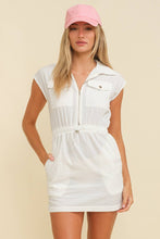 Load image into Gallery viewer, CD11943 - CAP SLEEVE ZIPPERED MINI DRESS: Lavender / S