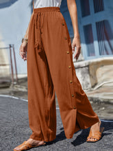 Load image into Gallery viewer, Full Size Tassel Wide Leg Pants