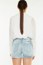 Load image into Gallery viewer, Kancan High Rise Side Slit Denim Shorts