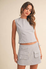 Load image into Gallery viewer, OPEN BACK WITH STRAP AND SKORT SET